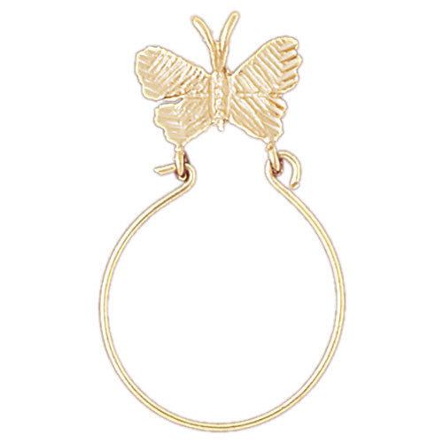 14K GOLD CHARM HOLDER # 4233