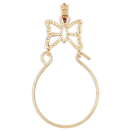 14K GOLD CHARM HOLDER #4235