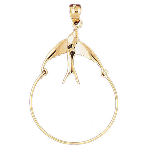 14K GOLD CHARM HOLDER #4237