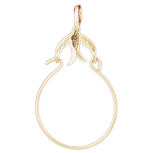 14K GOLD CHARM HOLDER #4238