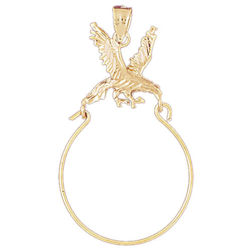 14K GOLD CHARM HOLDER #4239