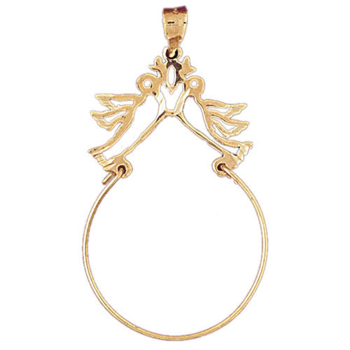 14K GOLD CHARM HOLDER #4240