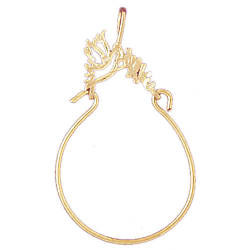 14K GOLD CHARM HOLDER #4242