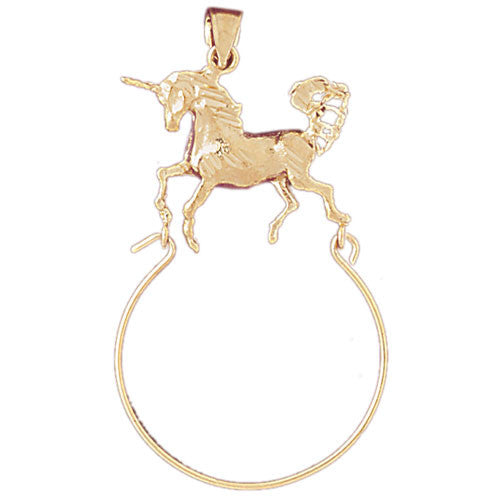 14K GOLD CHARM HOLDER #4246