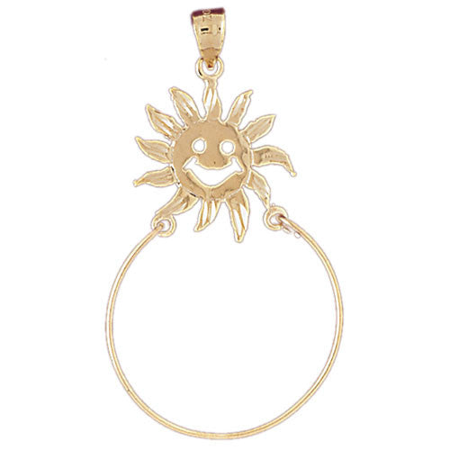 14K GOLD CHARM HOLDER #4259