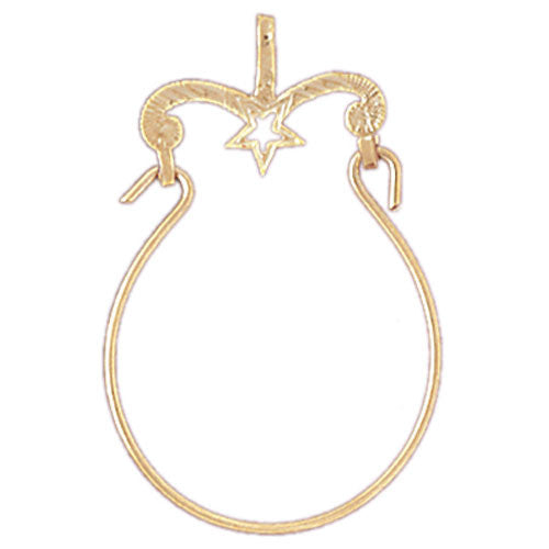 14K GOLD CHARM HOLDER #4260
