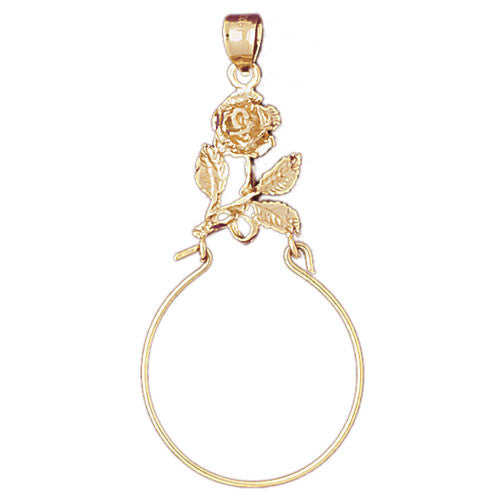14K GOLD CHARM HOLDER #4262