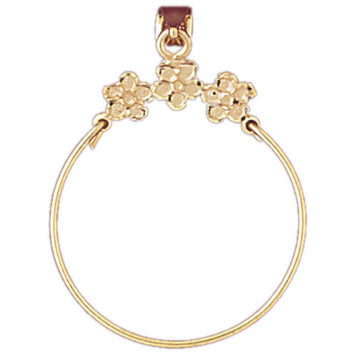 14K GOLD CHARM HOLDER #4264