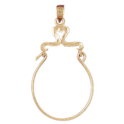 14K GOLD CHARM HOLDER #4266