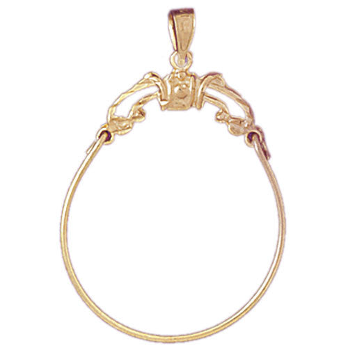 14K GOLD CHARM HOLDER #4272