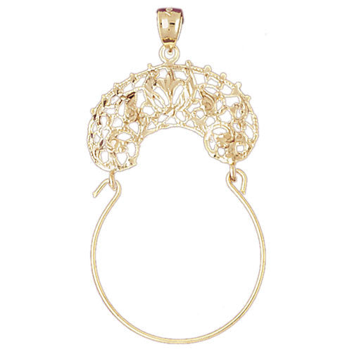 14K GOLD CHARM HOLDER #4273