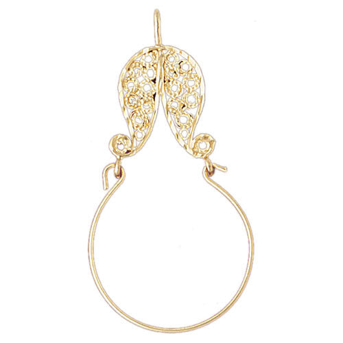 14K GOLD CHARM HOLDER #4274