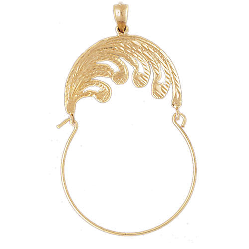 14K GOLD CHARM HOLDER #4275