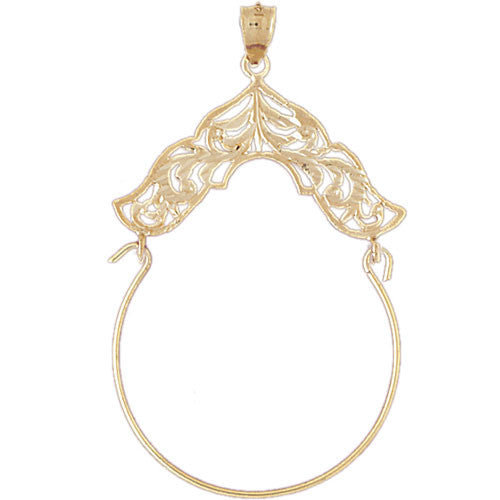 14K GOLD CHARM HOLDER #4276