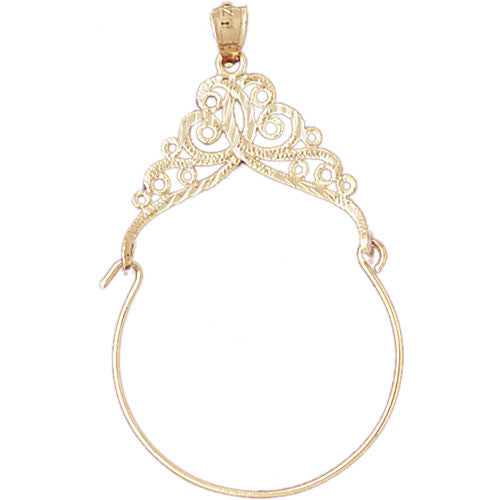 14K GOLD CHARM HOLDER #4278