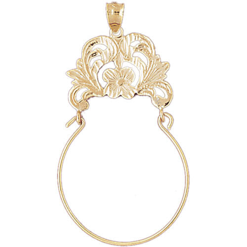 14K GOLD CHARM HOLDER #4279