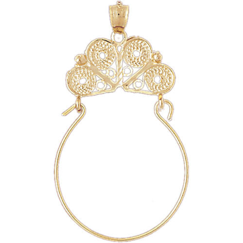 14K GOLD CHARM HOLDER #4281
