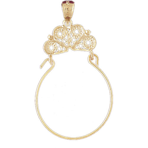14K GOLD CHARM HOLDER #4282