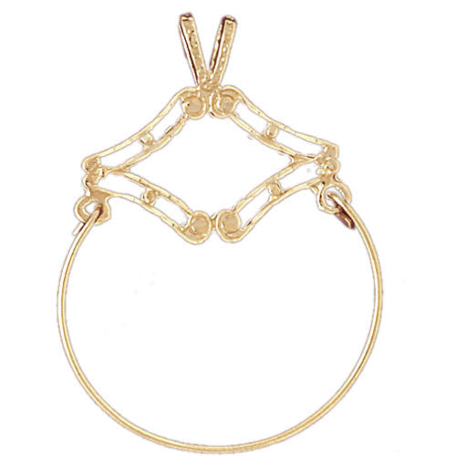 14K GOLD CHARM HOLDER #4283