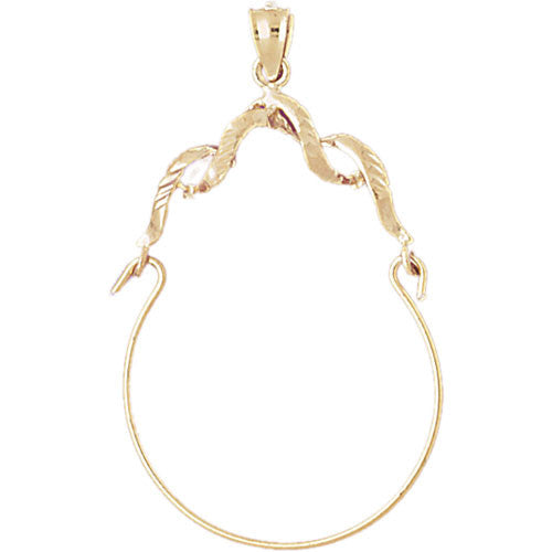 14K GOLD CHARM HOLDER #4284