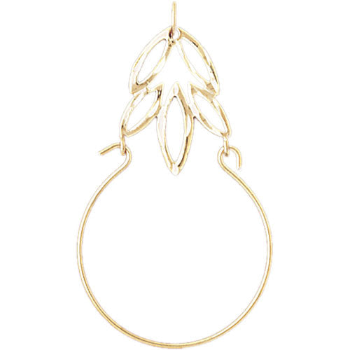 14K GOLD CHARM HOLDER #4285