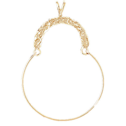 14K GOLD CHARM HOLDER #4287
