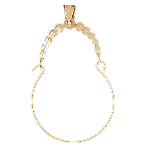 14K GOLD CHARM HOLDER #4288