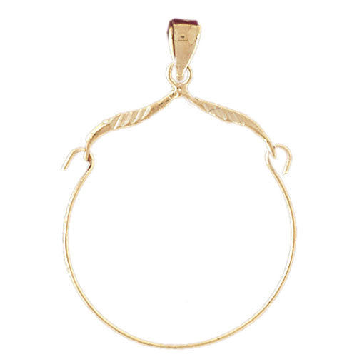 14K GOLD CHARM HOLDER #4289
