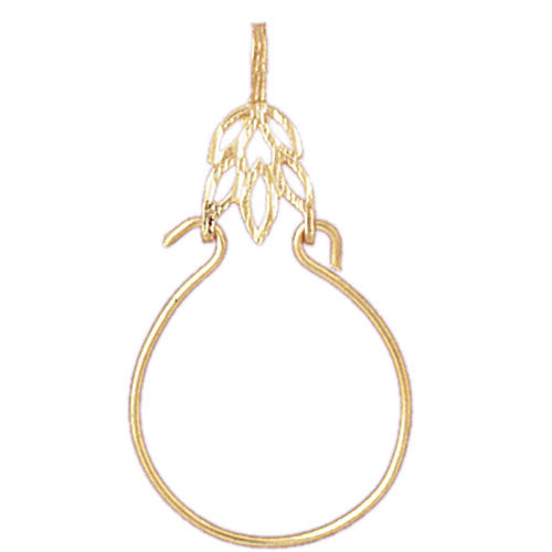 14K GOLD CHARM HOLDER #4291