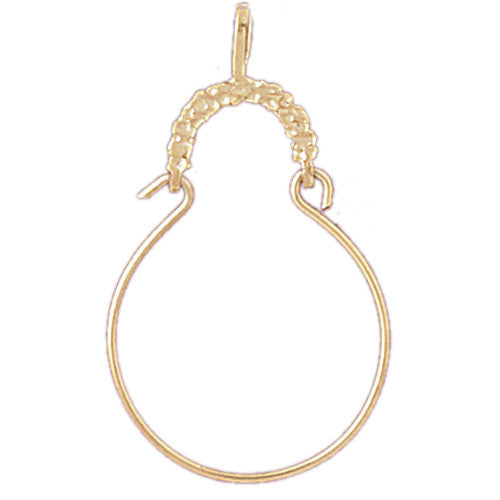 14K GOLD CHARM HOLDER #4293