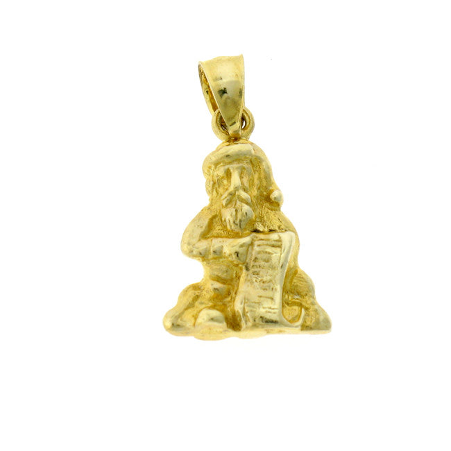 14K GOLD CHRISTMAS CHARM - SANTA CLAUS #5499