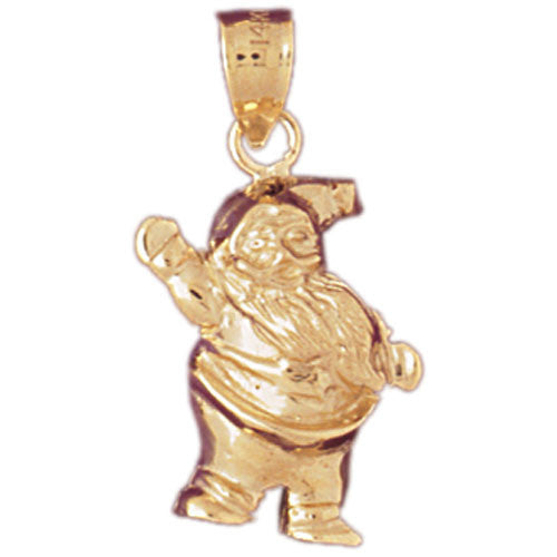 14K GOLD CHRISTMAS CHARM - SANTA CLAUS #5567