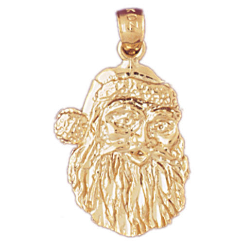 14K GOLD CHRISTMAS CHARM - SANTA CLAUS #5571