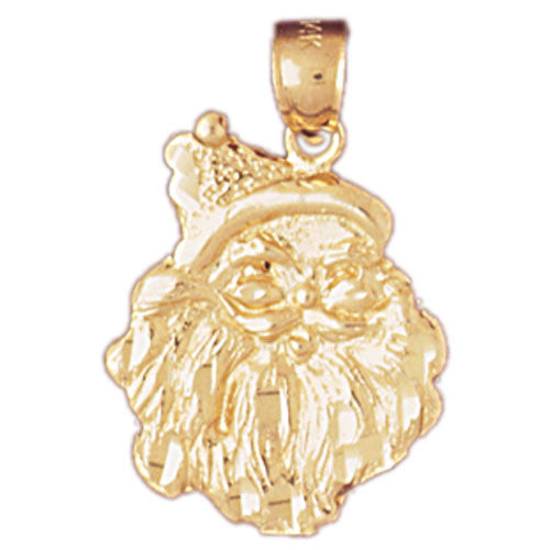 14K GOLD CHRISTMAS CHARM - SANTA CLAUS #5572