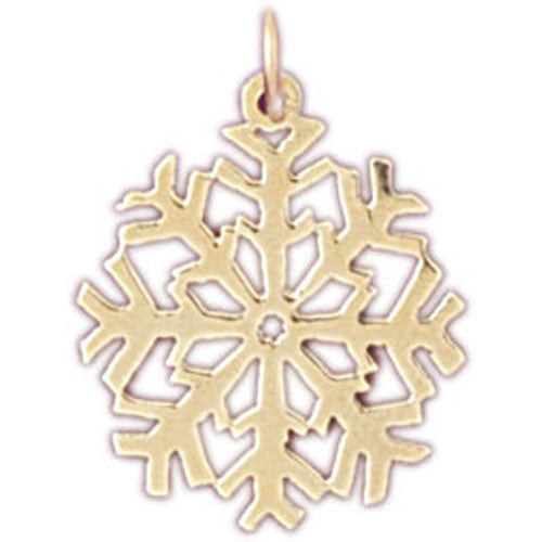 14K GOLD CHRISTMAS CHARM - SNOWFLAKE #5516