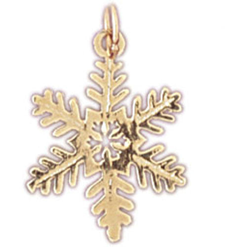 14K GOLD CHRISTMAS CHARM - SNOWFLAKE #5518