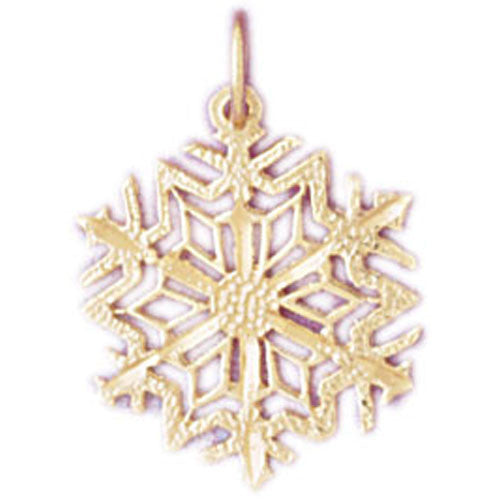 14K GOLD CHRISTMAS CHARM - SNOWFLAKE #5520