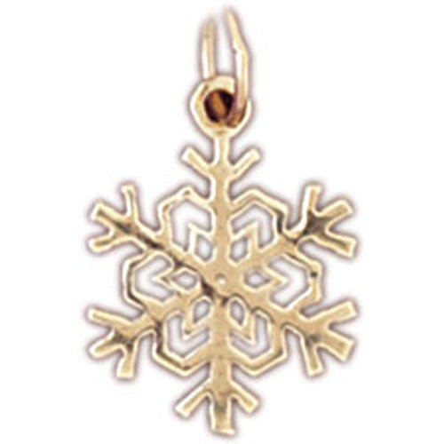 14K GOLD CHRISTMAS CHARM - SNOWFLAKE #5524