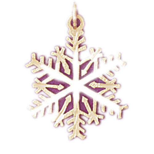 14K GOLD CHRISTMAS CHARM - SNOWFLAKE #5525