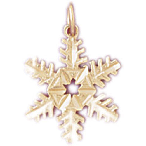 14K GOLD CHRISTMAS CHARM - SNOWFLAKE #5526