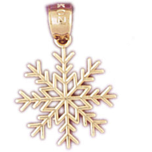 14K GOLD CHRISTMAS CHARM - SNOWFLAKE #5527