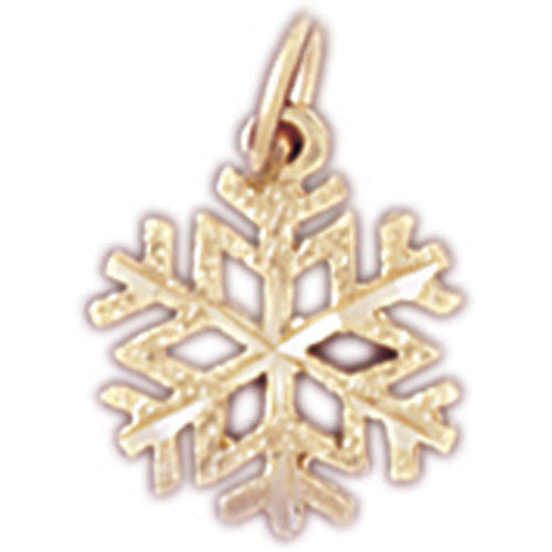 14K GOLD CHRISTMAS CHARM - SNOWFLAKE #5529