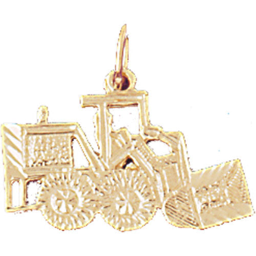 14K GOLD CONSTRUCTION CHARM-WHEEL LOADER # 4299