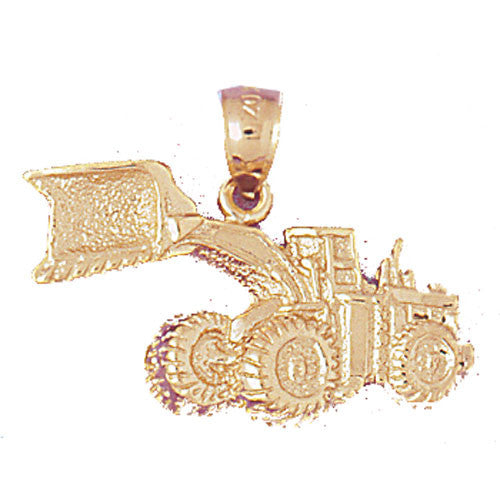 14K GOLD CONSTRUCTION CHARM-WHEEL LOADER # 4300