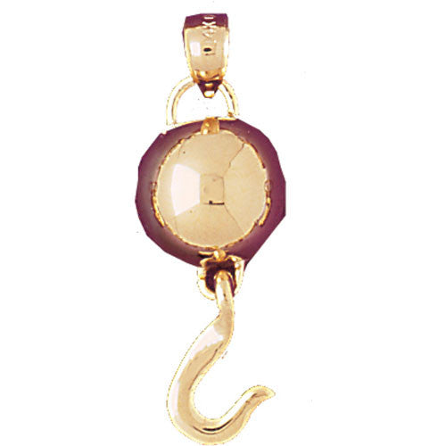 14K GOLD CONSTRUCTION CHARM - CRANE HOOK # 4309