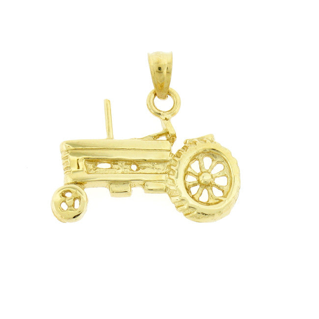 14K GOLD CONSTRUCTION CHARM - TRACTOR # 4314