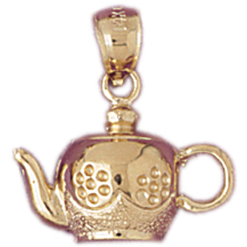 14K GOLD COOKING CHARM - TEAPOT #6951