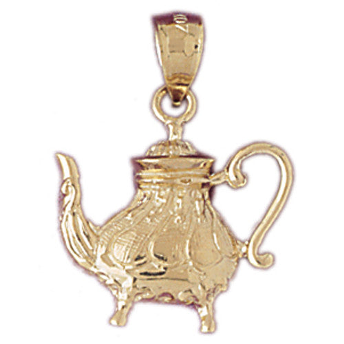 14K GOLD COOKING CHARM - TEAPOT #6952
