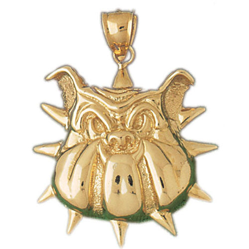 14K GOLD DOG CHARM - BULLDOG #2185