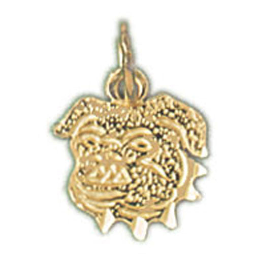 14K GOLD DOG CHARM - BULLDOG #2190